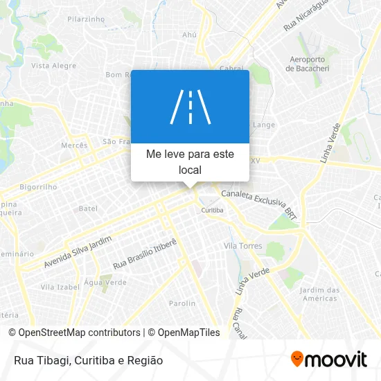 Rua Tibagi mapa