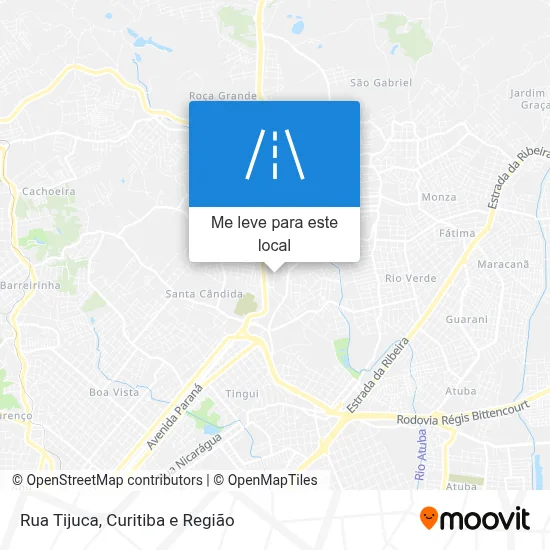 Rua Tijuca mapa