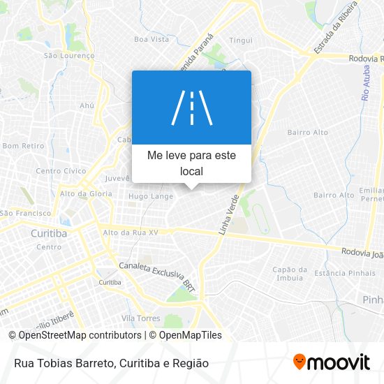 Rua Tobias Barreto mapa