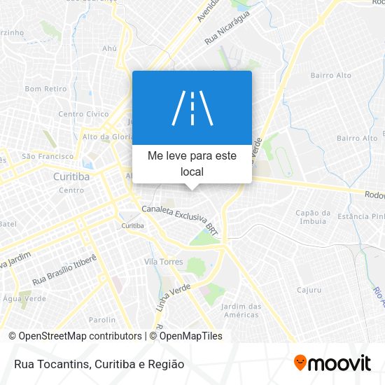 Rua Tocantins mapa