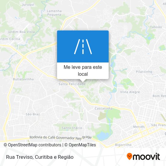 Rua Treviso mapa