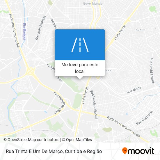 Rua Trinta E Um De Março mapa