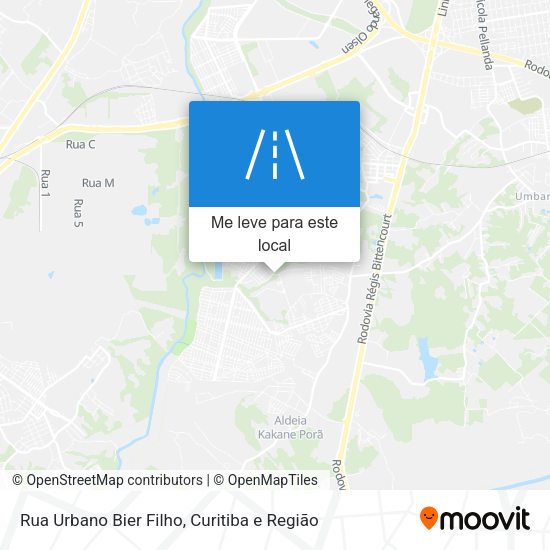 Rua Urbano Bier Filho mapa
