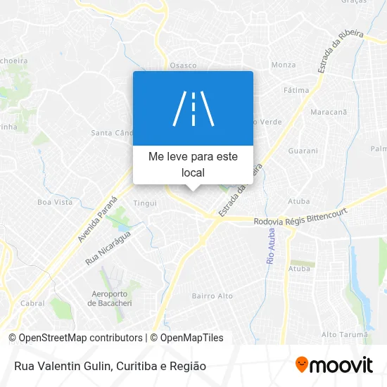 Rua Valentin Gulin mapa