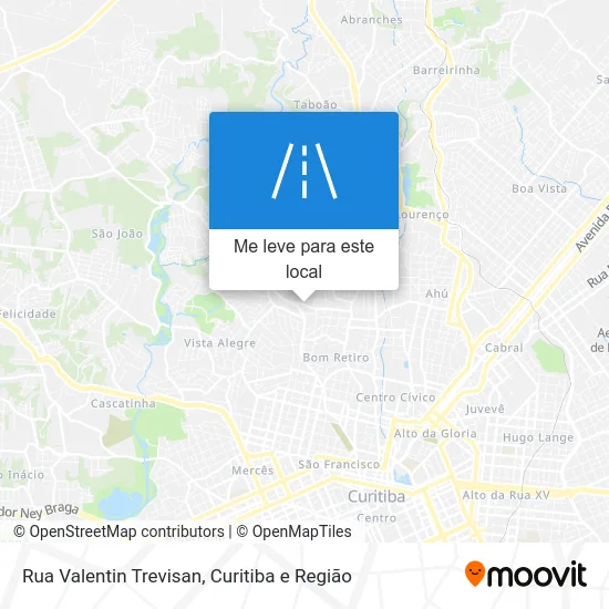 Rua Valentin Trevisan mapa