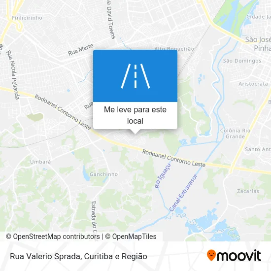 Rua Valerio Sprada mapa