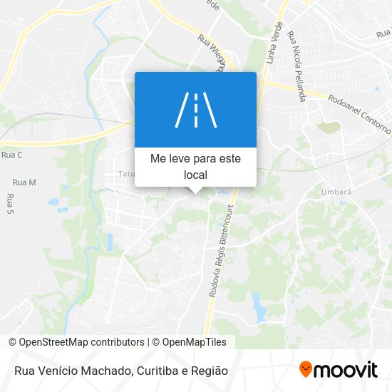 Rua Venício Machado mapa