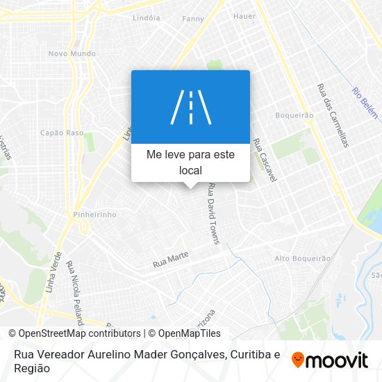 Rua Vereador Aurelino Mader Gonçalves mapa