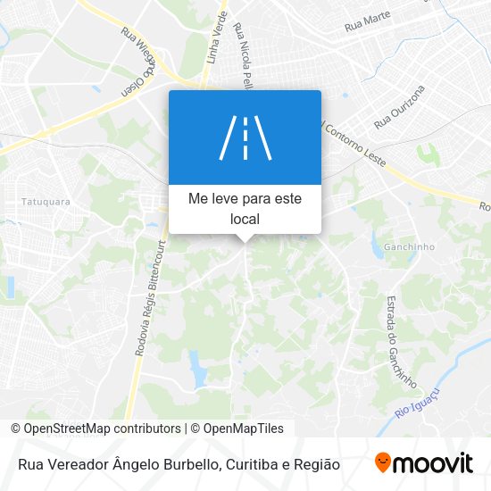 Rua Vereador Ângelo Burbello mapa