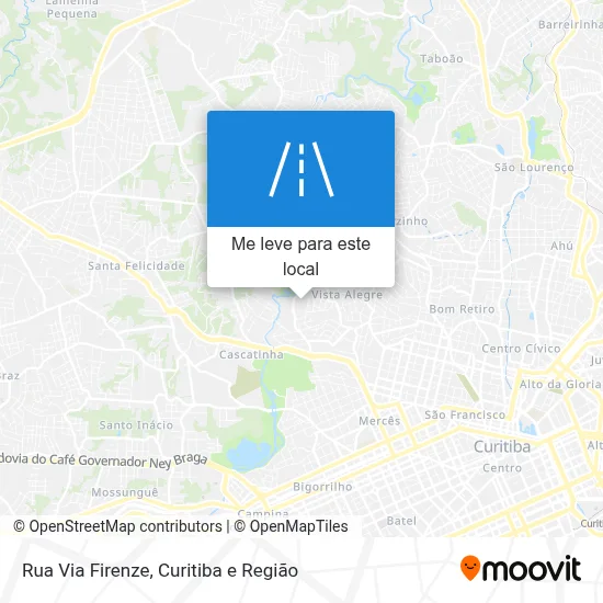 Rua Via Firenze mapa