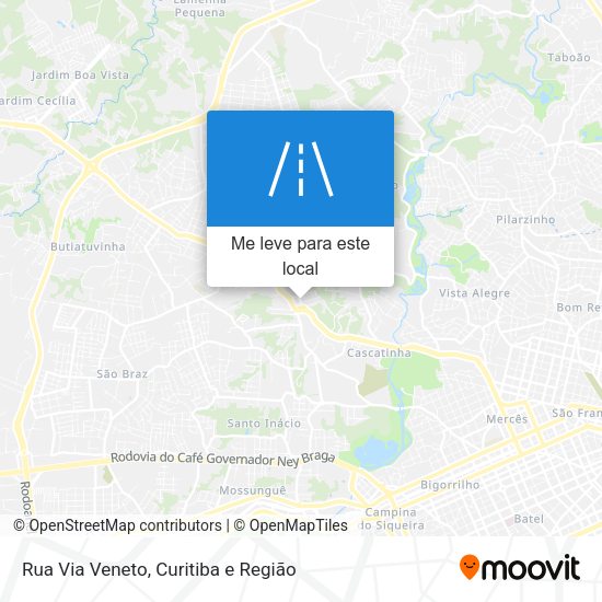 Rua Via Veneto mapa