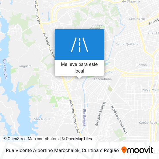 Rua Vicente Albertino Marcchalek mapa