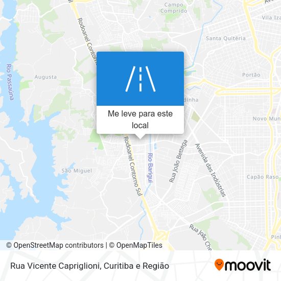 Rua Vicente Capriglioni mapa