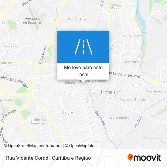 Rua Vicente Coradi mapa