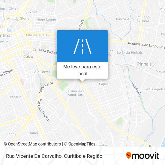 Rua Vicente De Carvalho mapa