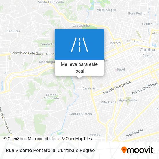 Rua Vicente Pontarolla mapa