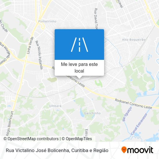 Rua Victalino José Bolicenha mapa