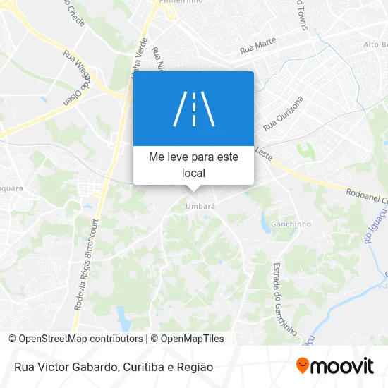 Rua Victor Gabardo mapa