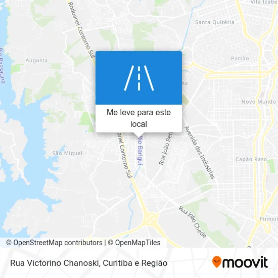 Rua Victorino Chanoski mapa