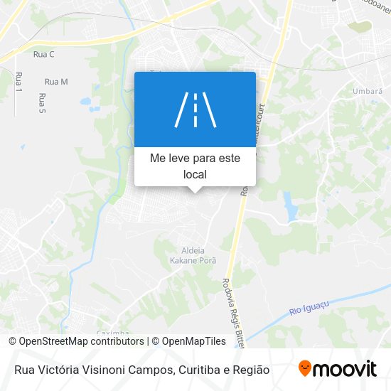 Rua Victória Visinoni Campos mapa