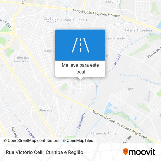 Rua Victório Celli mapa