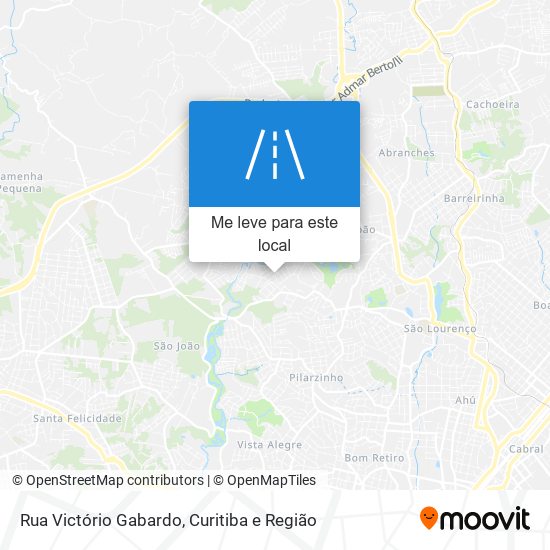 Rua Victório Gabardo mapa