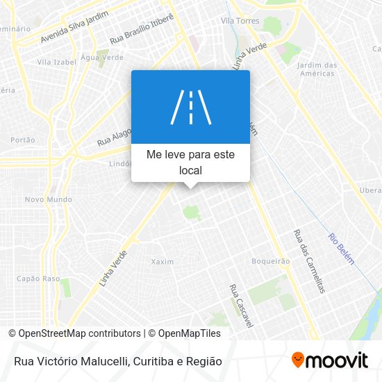 Rua Victório Malucelli mapa
