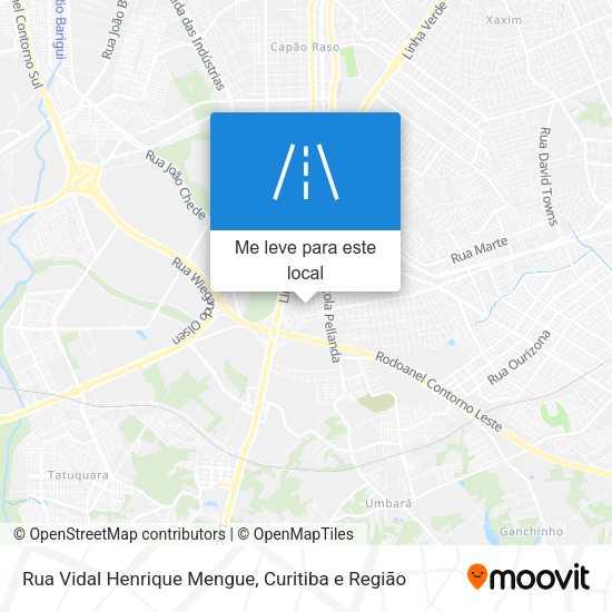 Rua Vidal Henrique Mengue mapa