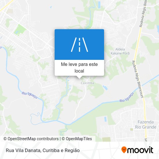Rua Vila Danata mapa
