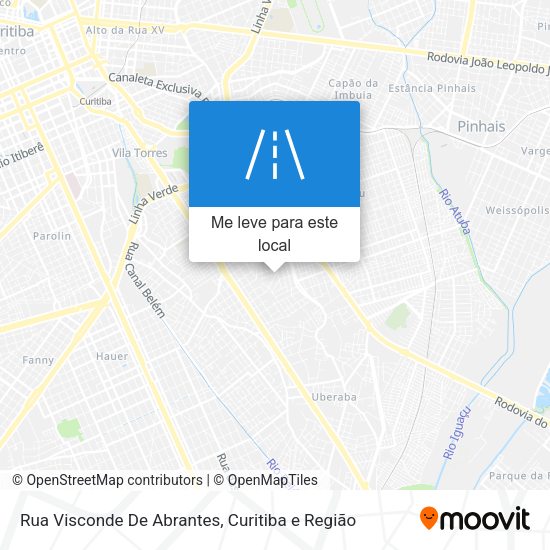 Rua Visconde De Abrantes mapa