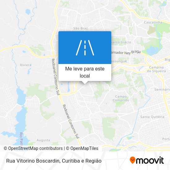 Rua Vitorino Boscardin mapa