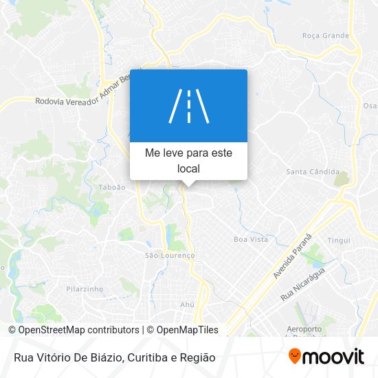 Rua Vitório De Biázio mapa