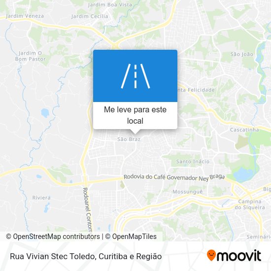 Rua Vivian Stec Toledo mapa