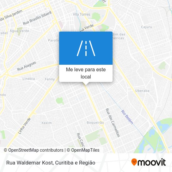 Rua Waldemar Kost mapa