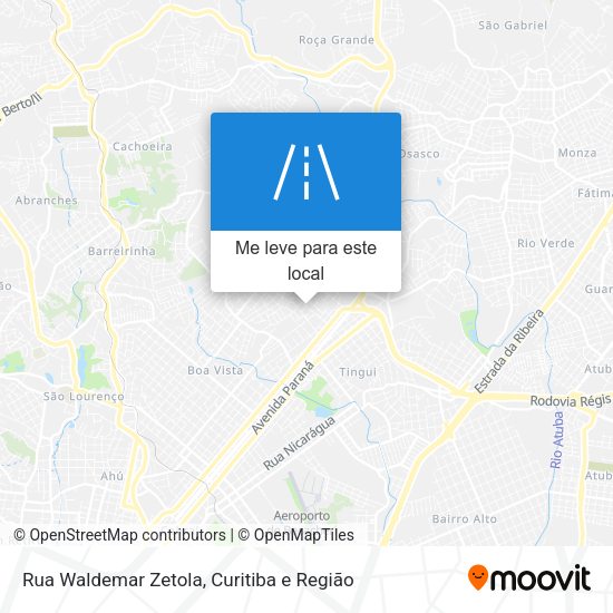 Rua Waldemar Zetola mapa