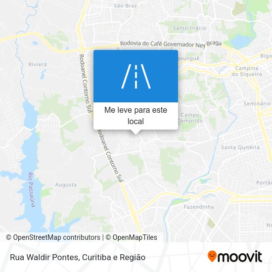 Rua Waldir Pontes mapa
