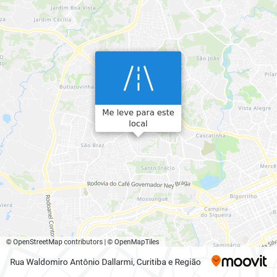 Rua Waldomiro Antônio Dallarmi mapa