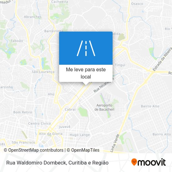 Rua Waldomiro Dombeck mapa
