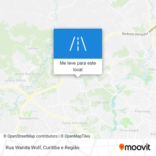Rua Wanda Wolf mapa