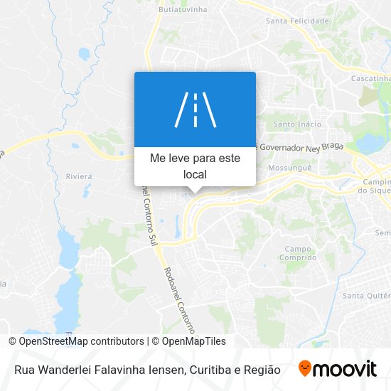 Rua Wanderlei Falavinha Iensen mapa