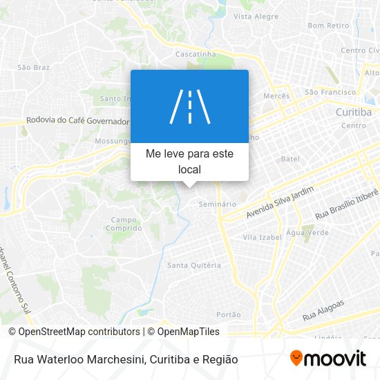 Rua Waterloo Marchesini mapa