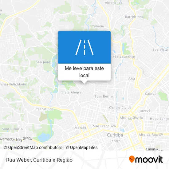 Rua Weber mapa