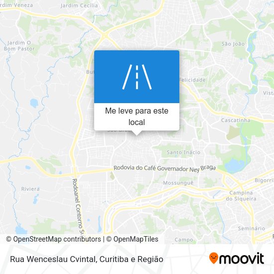 Rua Wenceslau Cvintal mapa