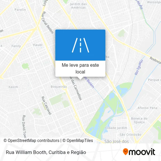 Rua William Booth mapa