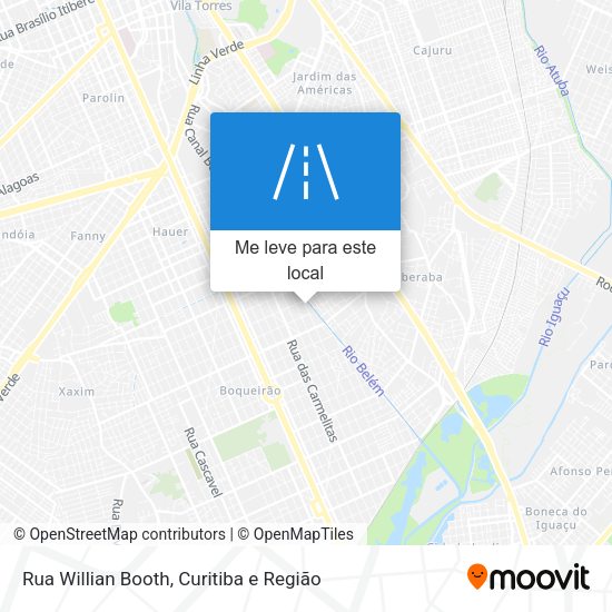 Rua Willian Booth mapa