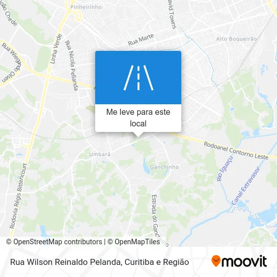 Rua Wilson Reinaldo Pelanda mapa