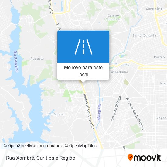 Rua Xambrê mapa