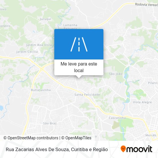 Rua Zacarias Alves De Souza mapa