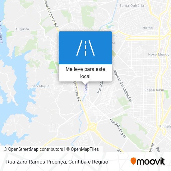Rua Zaro Ramos Proença mapa
