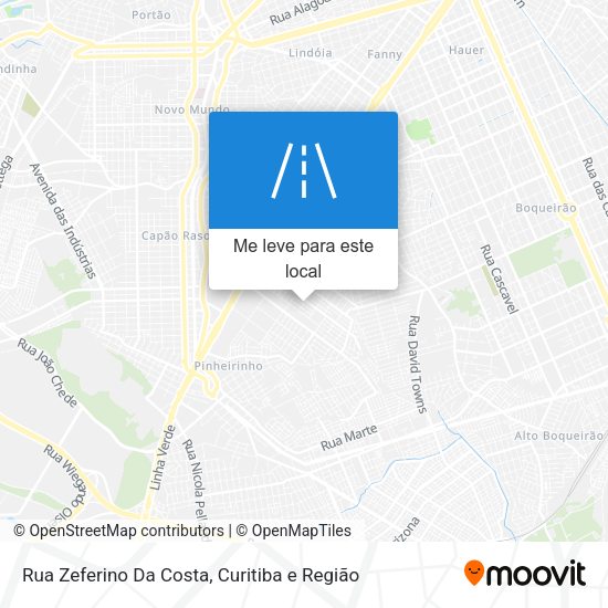 Rua Zeferino Da Costa mapa
